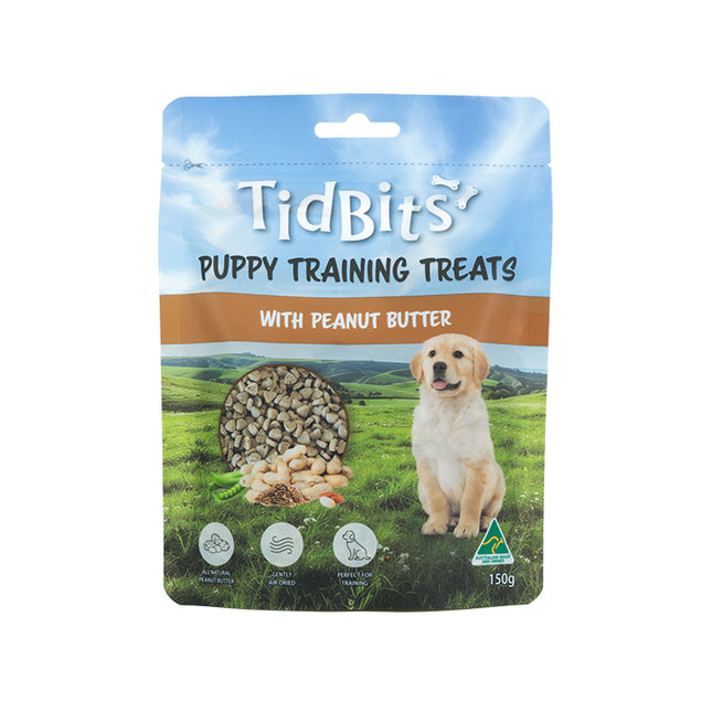 TidBits Puppy Training Treats 150g - Peanut Butter