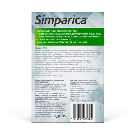 Simparica - Chews for Large Dogs 20.1-40kg (3pk)