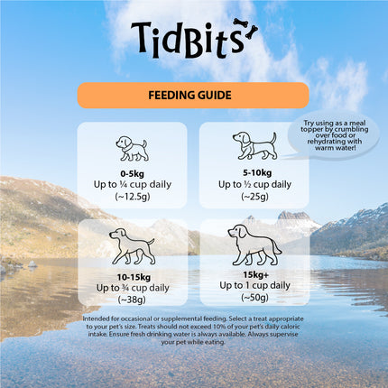 TidBits Freeze Dried Chicken Training Treats 50g