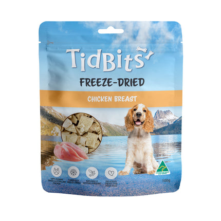 TidBits Freeze Dried Chicken Breast 100g