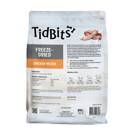 TidBits Freeze Dried Chicken Necks 300g