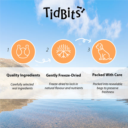 TidBits Freeze Dried Chicken Necks 300g