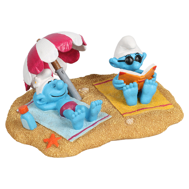 Smurfs Beach Sunbathing