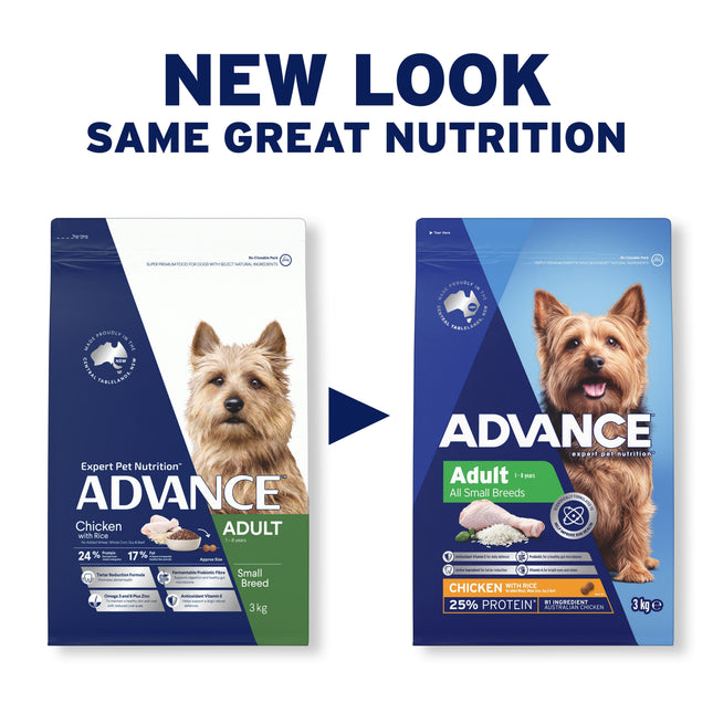 ADVANCE Adult Small Breed Chicken with Rice Dog Dry Food 3kg