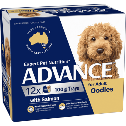 ADVANCE - Oodles Adult with Salmon Dog Wet Food (100g x 12pk)