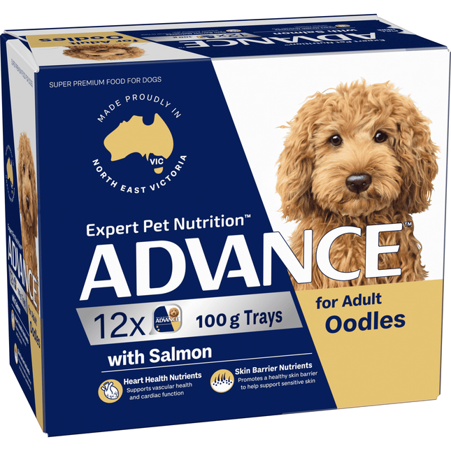 ADVANCE - Oodles Adult with Salmon Dog Wet Food (100g x 12pk)