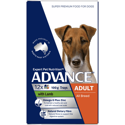 ADVANCE - Adult All Breed with Lamb Dog Wet Food (100g x 12pk)