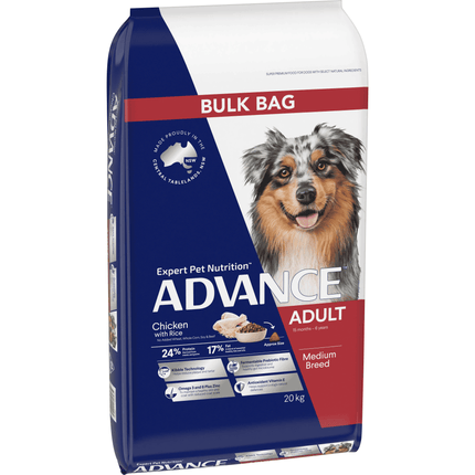 ADVANCE - Adult Medium Breed Chicken with Rice Dog Dry Food (20kg)