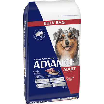 ADVANCE - Adult Medium Breed Lamb with Rice Dog Dry Food (20kg)