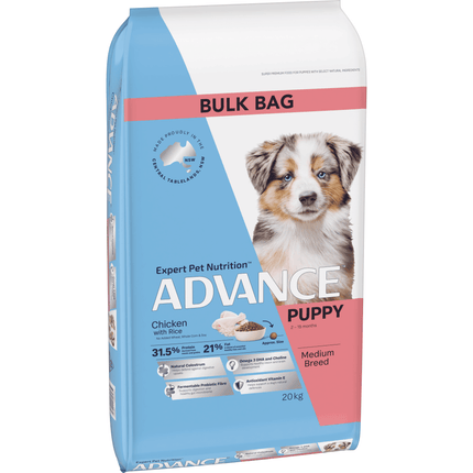 ADVANCE - Puppy Medium Breed Chicken with Rice Dog Dry Food (20kg)