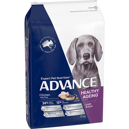 ADVANCE Healthy Ageing Large Breed Chicken with Rice Dog Dry Food 15kg