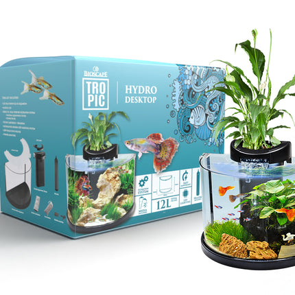 Bioscape Tropic Hydro Half Moon Tropical Aquarium Unit 12L