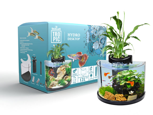Bioscape Tropic Hydro Half Moon Tropical Aquarium Unit 12L