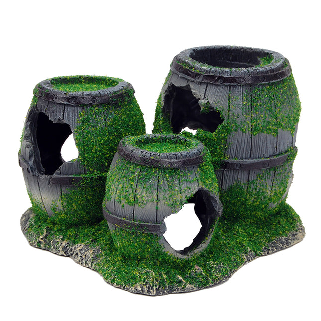 Bioscape Moss 3 Barrels 16 x 10cm