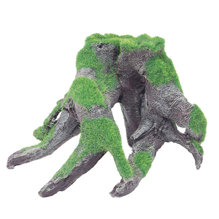 Bioscape Moss Tree Stump with Roots 20 x 15 x 14cm Large