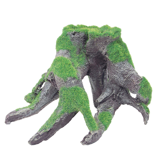 Bioscape Moss Tree Stump with Roots 20 x 15 x 14cm Large