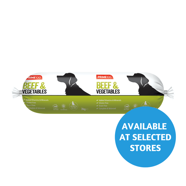 Prime100 Cooked Roll Beef & Vegetable 3kg