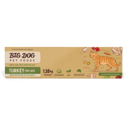 Big Dog - Turkey for Cats (1.38kg)