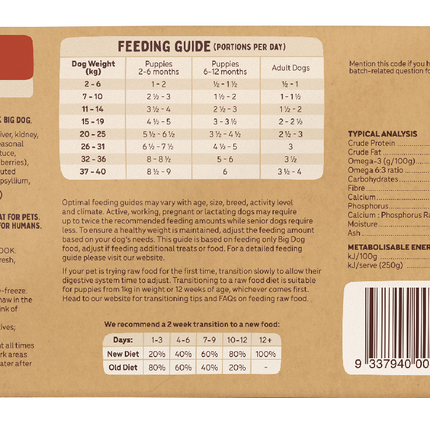 Big Dog - Beef for Dogs (3kg)