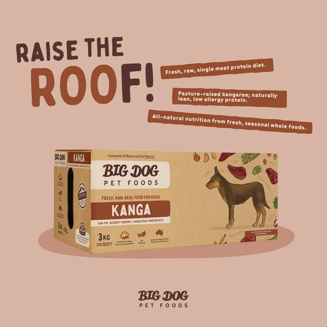 Big Dog - Allergy Friendly Kangaroo for Dogs (3kg)