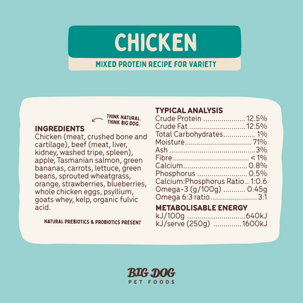 Big Dog - Chicken for Dogs (3kg)