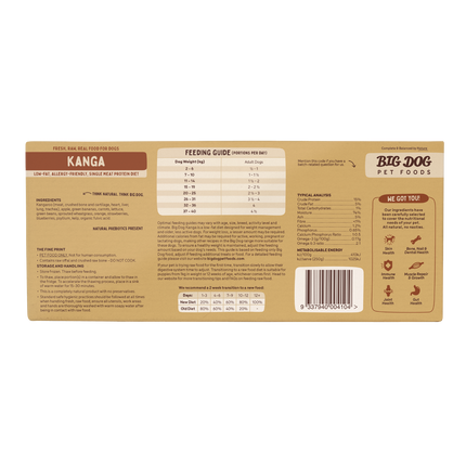 Big Dog - Allergy Friendly Kangaroo for Dogs (3kg)