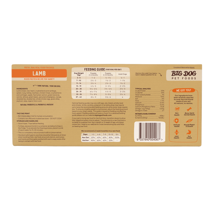 Big Dog - Lamb for Dogs (3kg)