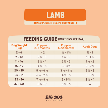 Big Dog - Lamb for Dogs (3kg)