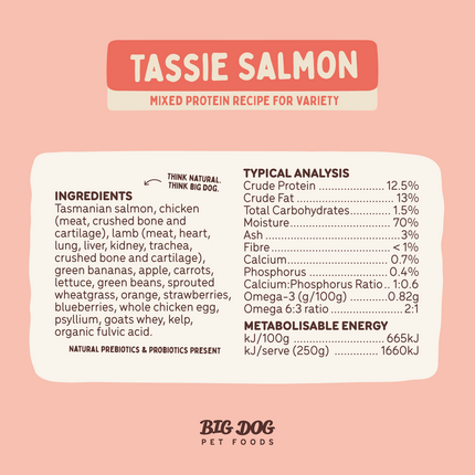 Big Dog - Tasmanian Salmon for Dogs (3kg)