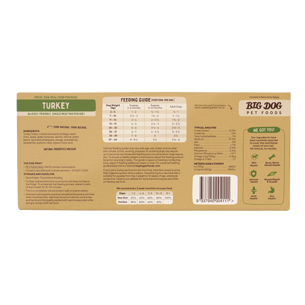 Big Dog - Allergy Friendly Turkey for Dogs (3kg)