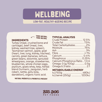 Big Dog - Wellbeing for Dogs (3kg)