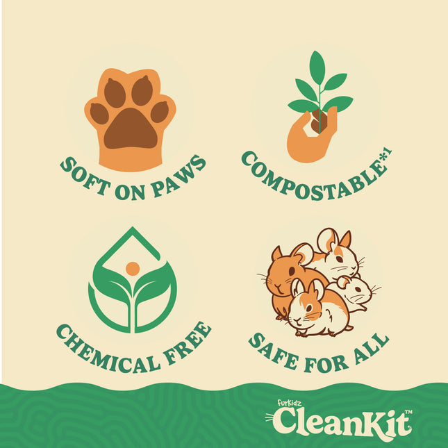 FurKidz CleanKit Paper Cat Litter 30L