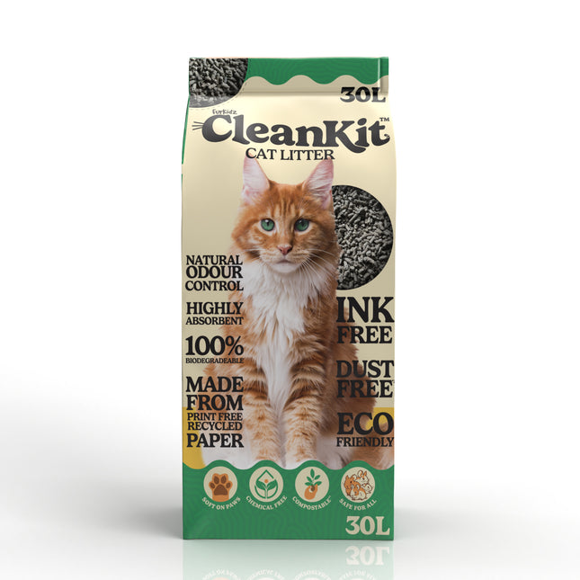 FurKidz CleanKit Paper Cat Litter 30L