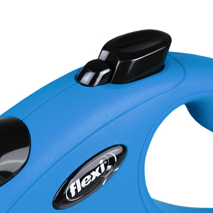 Flexi - New Classic Retractable Tape Lead for Large Dog Blue (5m)