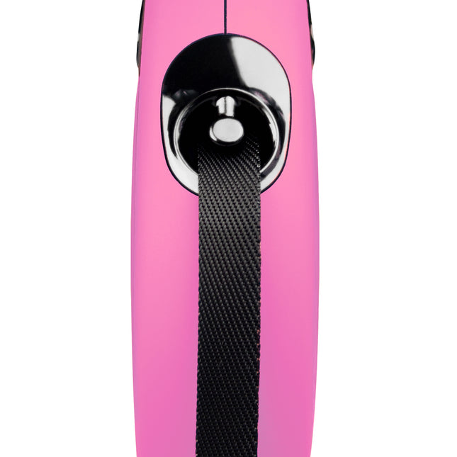 Flexi - New Classic Retractable Tape Lead for X-Small Dog Pink (3m)