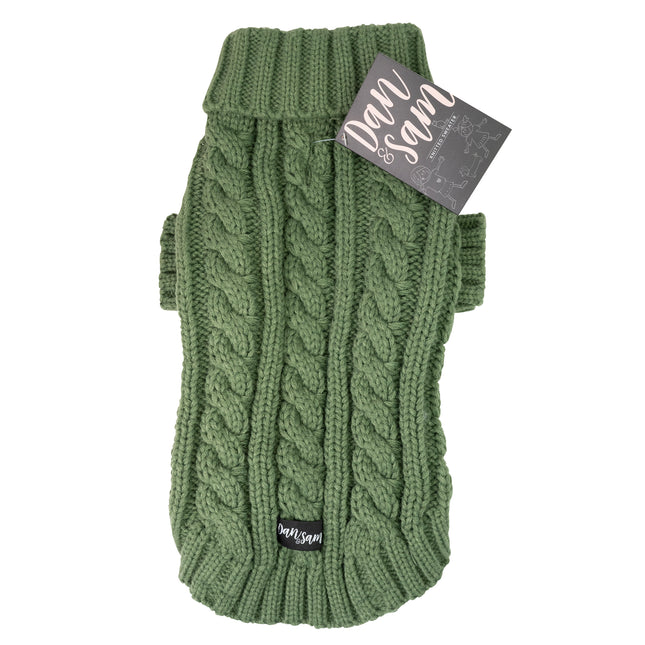 Dan & Sam - Knitted Sweater (Olive Green) - 20cm
