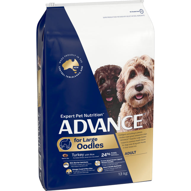 ADVANCE - Oodles Adult Large Breed Turkey with Rice Dog Dry Food (13kg)