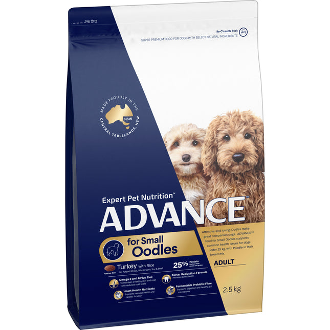 ADVANCE - Oodles Adult Small Breed Turkey with Rice Dog Dry Food (2.5kg)