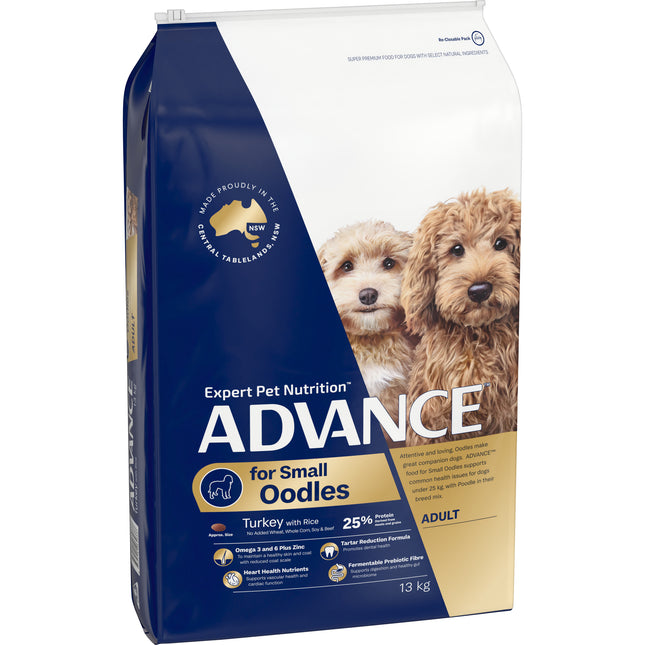ADVANCE - Oodles Adult Small Breed Turkey with Rice Dog Dry Food (13kg)