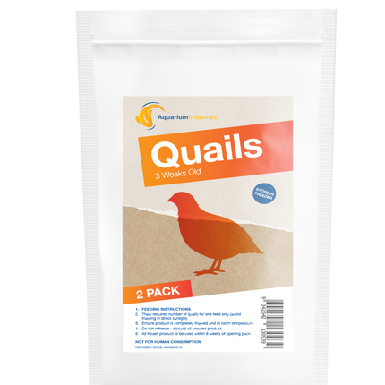 Frozen Quail 3 Week (3pk)