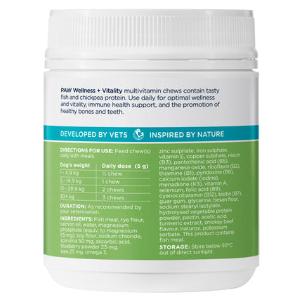 PAW - Wellness and Vitality Multivitamins for Dogs (60pk)