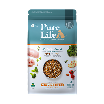 Pure Life - Natural Boost Chicken Cat Food