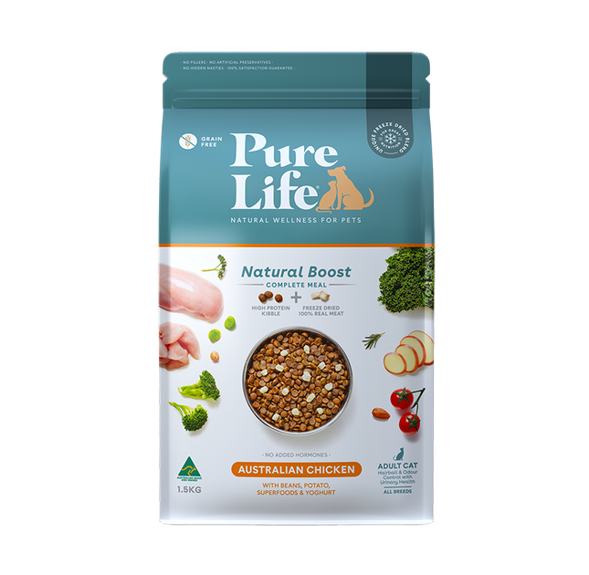 Pure Life - Natural Boost Chicken Cat Food