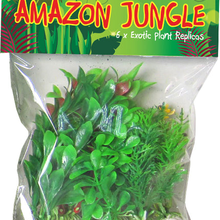 Mixed Plastic Plants 10cm 6pk