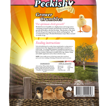 Peckish - Poultry Grower Crumbles (6kg)