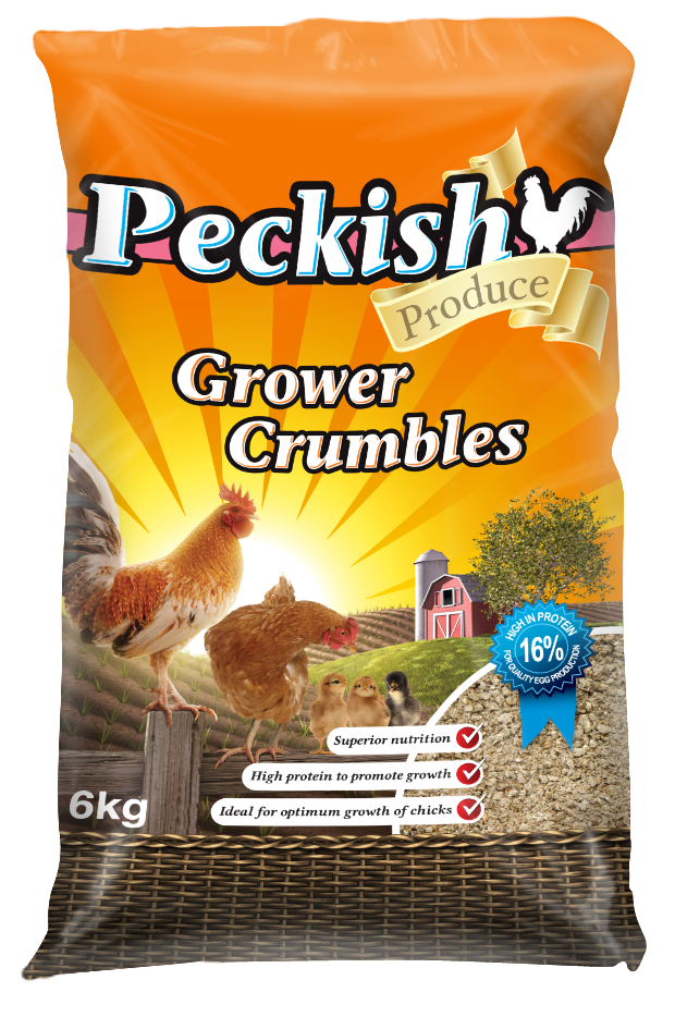 Peckish - Poultry Grower Crumbles (6kg)