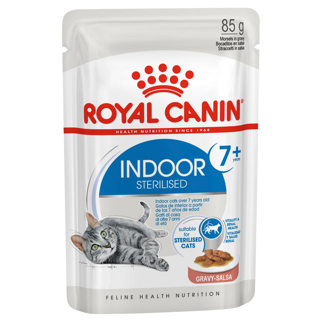Royal Canin - Indoor Gravy 7+ Mature Cat Wet Food (85g x 12pk)