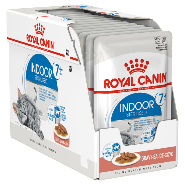 Royal Canin - Indoor Gravy 7+ Mature Cat Wet Food (85g x 12pk)