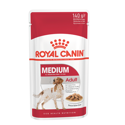 Royal Canin - Medium Adult Dog Wet Food (140g x 10pk)