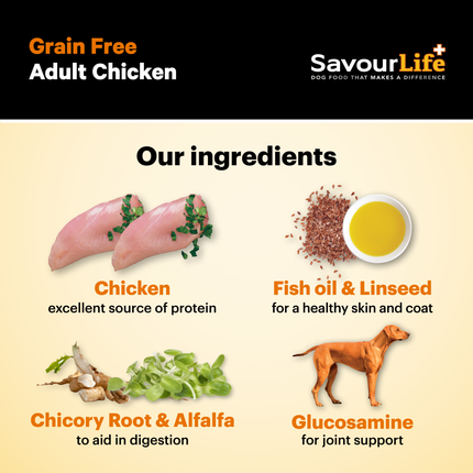 SavourLife - Grain Free Chicken Dog Dry Food (2.5kg)